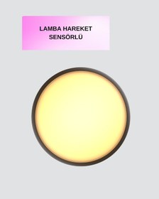 Resim Hnrlıshp Hareket Algılayan Led Gece Lambası Mıknatıslı Duvar Montajlı Plastik 