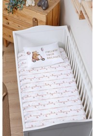 Resim Organik Bebek Boy Lastikli Çarşaf Seti 70x130 - Minik Gezgin 