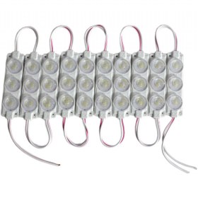 Resim Carub KABLOLU PARMAK LAMBA 12V 3 LED (10 ADET) -BEYAZ 