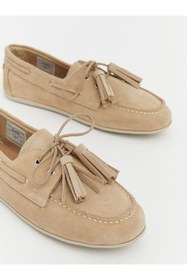 Resim LC Waikiki Bej Süet Kadın Loafer Ayakkabı 