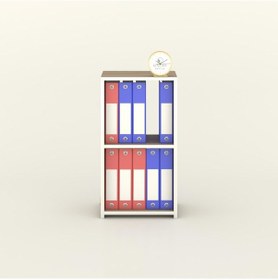 Resim Kenzlife Klasörlük Raflı Attila Crd 70 40 30 Kitaplık Ofis Arkalıksız Çok Renkli 