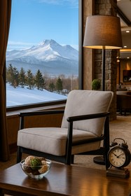 Resim nesia İcon Ahşap Berjer Masif Tekli Koltuk 