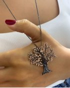 Resim bestmysilver Kadın Gümüş Hayat Ağacı Kolye1 