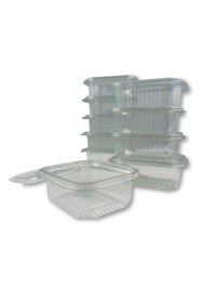 Resim Home 100 Adet plastik sızdırmaz kap 250 gr cc kullan at tek kullanımlık plastik kapaklı kase 