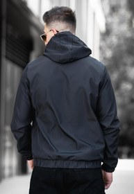 Resim Bailey Suya Dayanaklı Slim Fit Erkek Kapüşonlu Mevsimlik Mont Yağmurluk - BEJ / S 