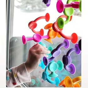 Resim 11 renkli emme kupu yapı taşları seti, inşaat, seyahat oyuncakları, pencere oyuncakları, eğitici oyuncaklar, Şükran Günü, Noel ve doğum günü hediyeleri, parti hediye paketleri 