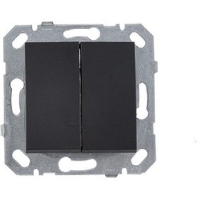 Resim Netelsan Byobu Siyah İkili Anahtar Komütatör Çerçevesiz 