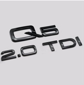 Resim Audi Uyumlu Q5 Ve 2.0 Tdı Bagaj Yazısı Seti Piano Black 