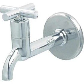 Resim Ali The Stereo Artı Aç Kapa 4 Kollu Krom Çevirveli Musluk Duvardan Tek Girişli (Lisinya) Alithestereo 