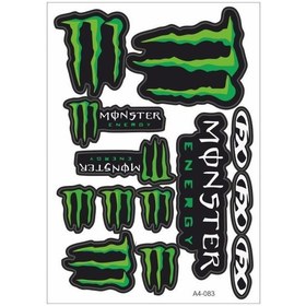 Resim Monster Monster A4 Sticker 083 Tek Paket Çoklu Sticker (530635759) 