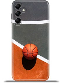 Resim Cupcase Samsung Galaxy M14 5g Esnek Silikon Kamera Koruma 4k Desenli Özel Tasarım - Basketbol Topu 