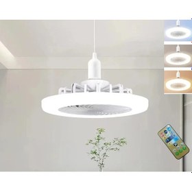 Resim Cata Ct-1153 Poyraz Fanlı Led 42 Watt Ampul Lamba Beyaz Işık Vantilatör Aydınlatma E27 3 Renk Dim Edilebilir Işık 