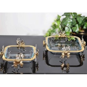 Resim Atabey Home Kelebek Ayaklı Kare Borcam Set 