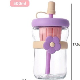 Resim Velvettides Yeni Çiçek Kız Çay Bardağı Ofis Ayırma Boru Bardak Su Bardağı İle Basit Ve Küçük Taşınabilir Menekşe 