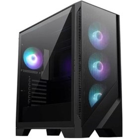 Resim MSI Mag Forge 320R AIRFLOW Temperli Cam 4x120mm ARGB Fan ATX Bilgisayar Kasası 