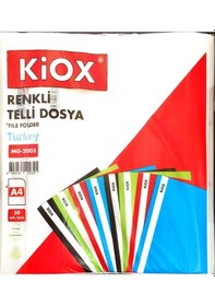 Resim 3 Paket Kiox Beyaz Renk Telli Dosya 50 Li Paket Toplam150 Adet 