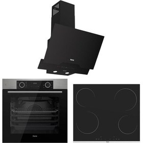 Resim Ferre Fryart Airfry XE63MI + MS261 + D063 - SA Siyah Ankastre Set 