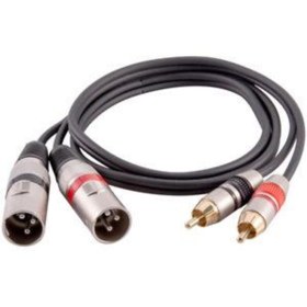 Resim Genel Markalar 2 Rca Erkek-2 Xlr Erkek Kablo 2 Metre 