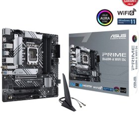 Resim ASUS PRIME PRIME B660M-A WIFI D4 DDR4 M2 PCIe NVME HDMI DP PCIe 16X v4.0 1700p mATX 