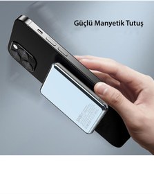 Resim Peeq Earldom Pd12 5.000 Mah 15w Kablosuz Şarjlı Pd Hızlı Şarj Magsafe Premium Powerbank 