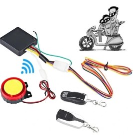 Resim Alkan Motorsiklet Alarm Seti 120DB Uzaktan Çalıştırma Anti-Hırsızlık Alkan 