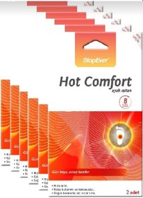 Resim Hot-comfort 8 Saat Etkili Ayak Isıtıcı Pad 6x2'li Paket Turuncu 