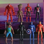 Resim 8 adet Marvel Kahraman Aksiyon Figürü - ABS Plastik Koleksiyon Seti, Captain America, Spider-Man, Groot ve Daha Fazlası - Tatil ve Doğum Günü Hediyeleri İçin İdeal, Koleksiyon Oyuncakları | Canlı Karakter Tasarımı | Detaylı Kostümler, Marvel Koleksiyonları 