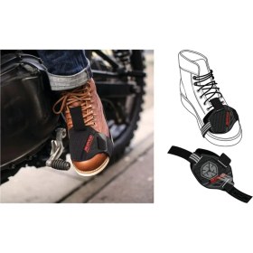 Resim Ebakbak Motosiklet Bot ve Ayakkabı Koruyucu Kaucuk Motor Vites Değiştirme Aparatı 