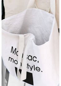 Resim Çift Yön Kullanılabilen Canvas Çok Amaçlı Plaj Çanta Mon Sac Mon 