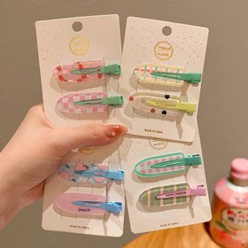 Resim 14+ Yaş için, Ev Geliştirme Aksesuarları için İdeal, Çeşitli Baskılar, Şirin Stil, Font Şekli ile Tuhaf Öğeler, 8'li Set, Akrylik Barretler, Meyve Temalı 