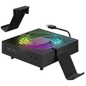 Resim Createtech Oyun Konsolu Rgb Soğutma Fanı, Ayarlanabilir Hız, Usb Portlu, Yüksek Kalite Aydınlatma Çok Renkli 