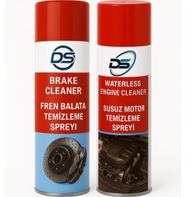 Resim Güvenli Temizlik Seti Susuz Motor Temizleyici + Balata Spreyi 