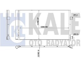 Resim KALE 342450 Klima Radyatoru Kondenser (Renault: Laguna III 1.5Dci 1.6Dci 2.0Dci 07- Latitude 1.5Dci 1.6Dci 2.0Dci 10- ) 921100002R (WR668829) 