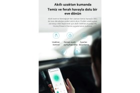 Resim Xiaomi 43M² Kapsama Alanlı Bebek ve Yatak Odası Uyumlu Akıllı Hava Temizleyici Kare Tasarım Ultra Sessiz Uyku Modlu Virüs Bakteri ve Alerjen Engelleyici LED Ekranlı Beyaz 