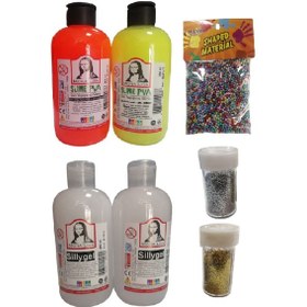 Resim Slime Slaym Yapma Seti 250Ml 4 Adet + Toz Sim 2 Adet + Köpük N11.163 