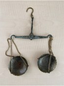 Resim SANAT TACİRİ ANTİKA BRONZ PİRİNÇ TERAZİ MİNYATÜR TERAZİ 