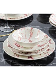 Resim Aryıldız Tulu Porselen Yemek Takımı 24 Parça Viggo Klasik Form Beyaz 