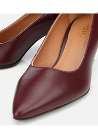 Resim Hotiç Kadın Deri Bordo Esnek Tabanlı Stiletto 01ayh312480a780 Bordo 