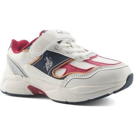 Resim U.s. Polo Assn. Supole 5fx Beyaz Erkek Çocuk Spor Ayakkabı Beyaz 