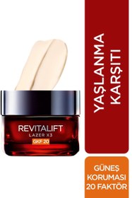 Resim L'oréal paris revitalift lazer x3 leke ve kırışıklık karşıtı bakım 