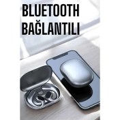 Resim Techno Stock Bluetooth Kulaklık Oyuncu Kulaklığı Küpe Görünümlü Dijital Göstergeli 