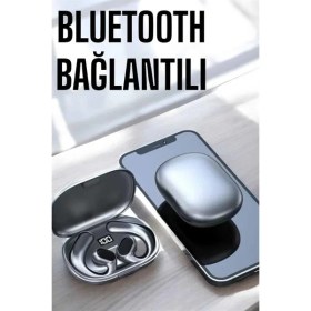 Resim Techno Stock Bluetooth Kulaklık Oyuncu Kulaklığı Küpe Görünümlü Dijital Göstergeli 