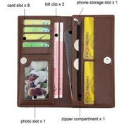 Resim Linjinxu Menbense Uzun Moda Kabartmalı Manyetik Tokalı Çoklu Kart Yuvası Erkek Cüzdanı Siyah Diğer Diğer 