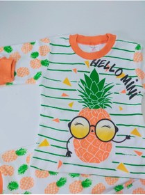 Resim imajbebe 1-2 Yaş Ananaslı Unisex Bebek Pijama Takımı 