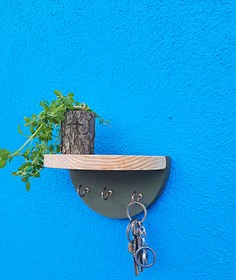 Resim Alyones Yarım Daire Yuvarlak Kancalı Dekor Anahtarlık Askısı 