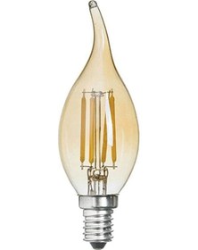 Resim Rustik Kıvrık Buji Led Ampul 4 W E-14 2700k Amber Işık Şavk 500625 Seçenekler 