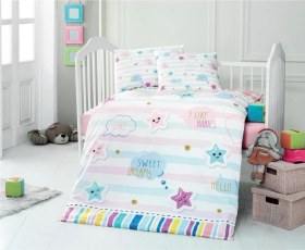 Resim Recos Dream Desenli Bebek Nevresim Takımı Rcs.drm.0004 Çok Renkli 