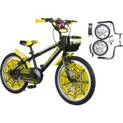 Resim Bmx 20 Jant Wimexs 6-10 Yaş Denge Tekerlekli Çocuk Bisikleti Siyah - Sarı 