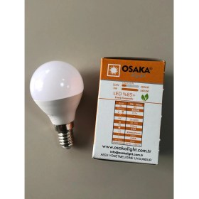 Resim Osaka 10 Adet Osaka 7W=50W=540 Lümen E 14 Top Ampül 3000K Sarı 45 mm x 75 mm 
