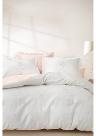Resim Yataş Bedding Ember Ranforce Çift Kişilik Nevresim Seti Pudra 